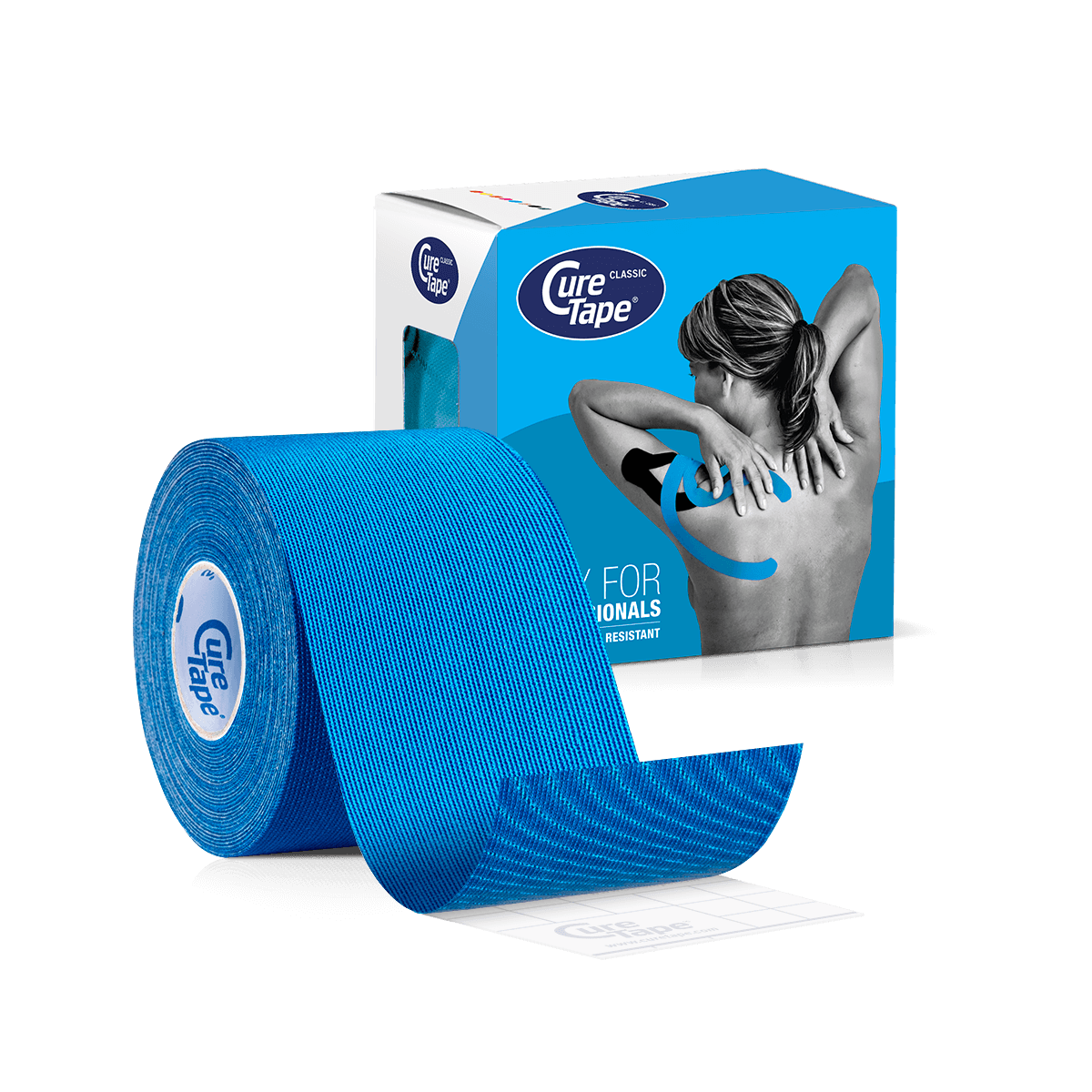 CureTape Classic Waterproof Kinesiology Tape – 5cm Pink, Best Adhesion, Pain Relief & Support