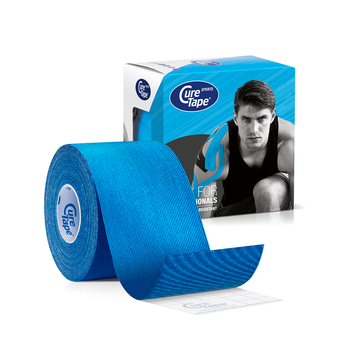 Curetape Sports kinesiotape 5 m x 5 cm Blauw Vosmedisch.nl A. Vos