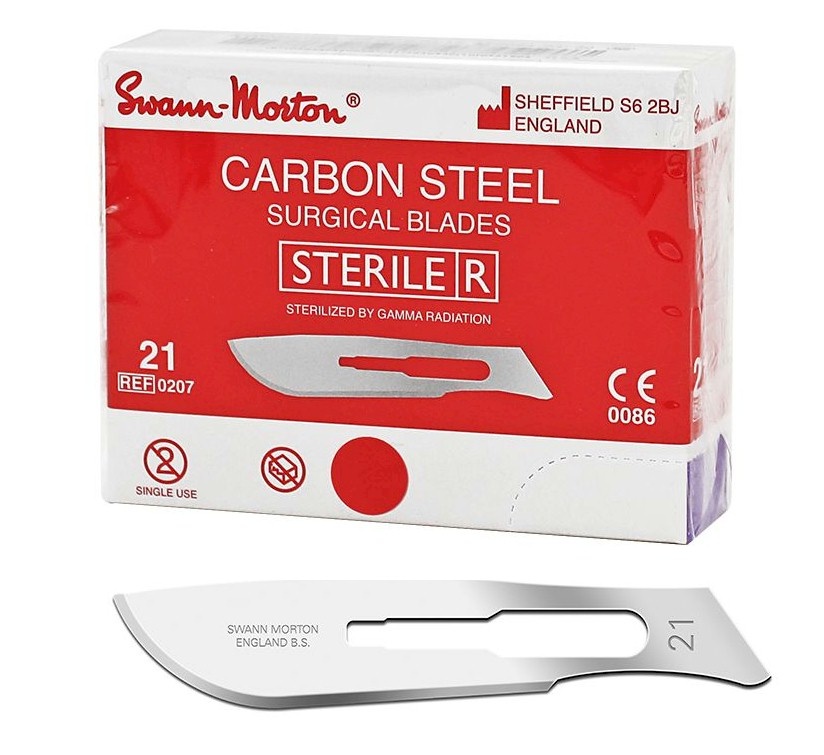 Swann Morton Swann Morton Scalpelmesjes steriel No:21