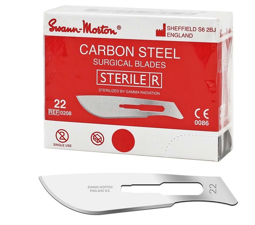 Swann Morton Swann Morton Scalpelmesjes steriel No:22