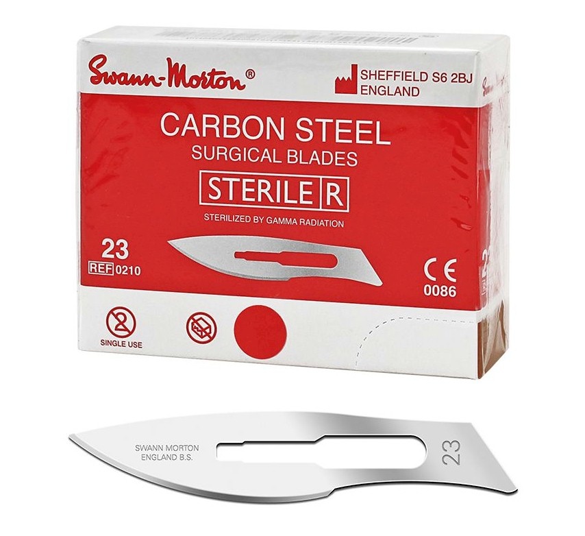Swann Morton Swann Morton Scalpelmesjes steriel No:23