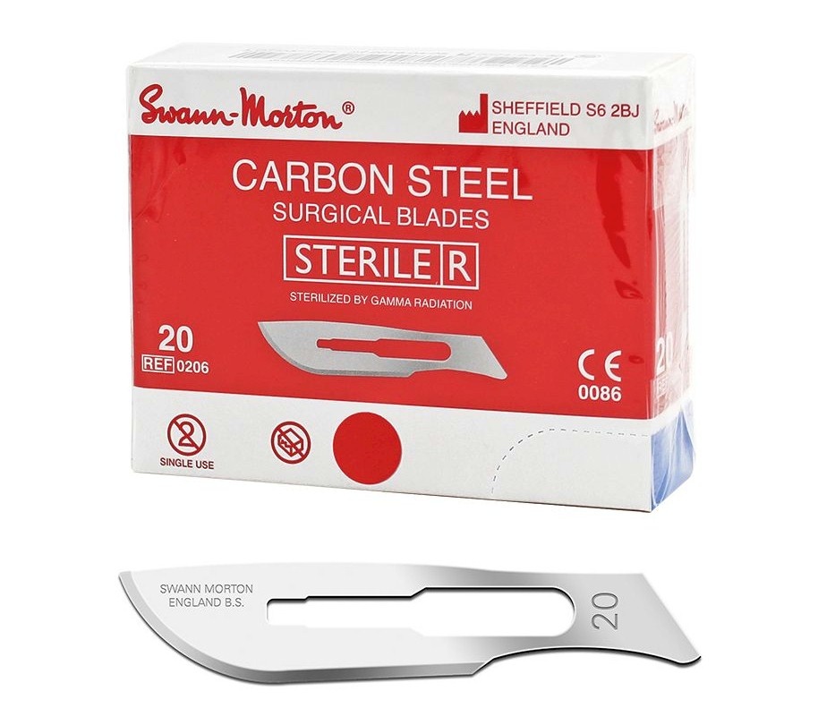 Swann Morton Swann Morton Scalpelmesjes steriel No:20