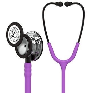 Littmann® Classic 3 Stethoscoop - Outlet model zonder doos - Lavendel Mirror borstuk en Smoke beugel 5865 - Limited Edition