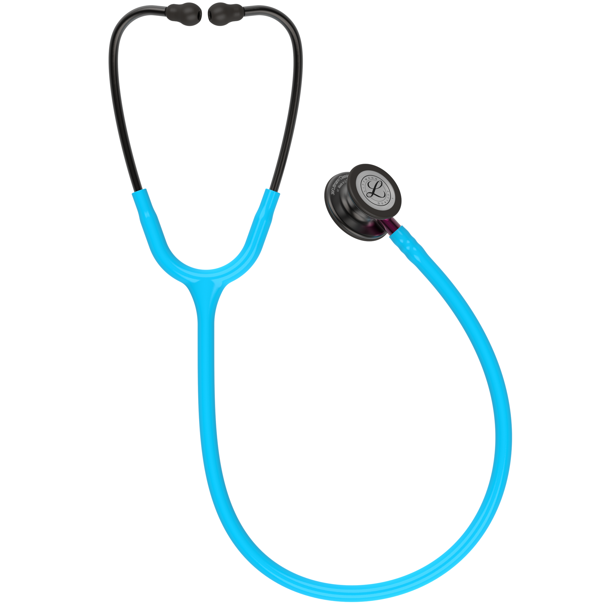 Littmann® Classic III Stethoscoop - Turquoise Smoke Edition met roze steel - 5872, foto 3 van 6