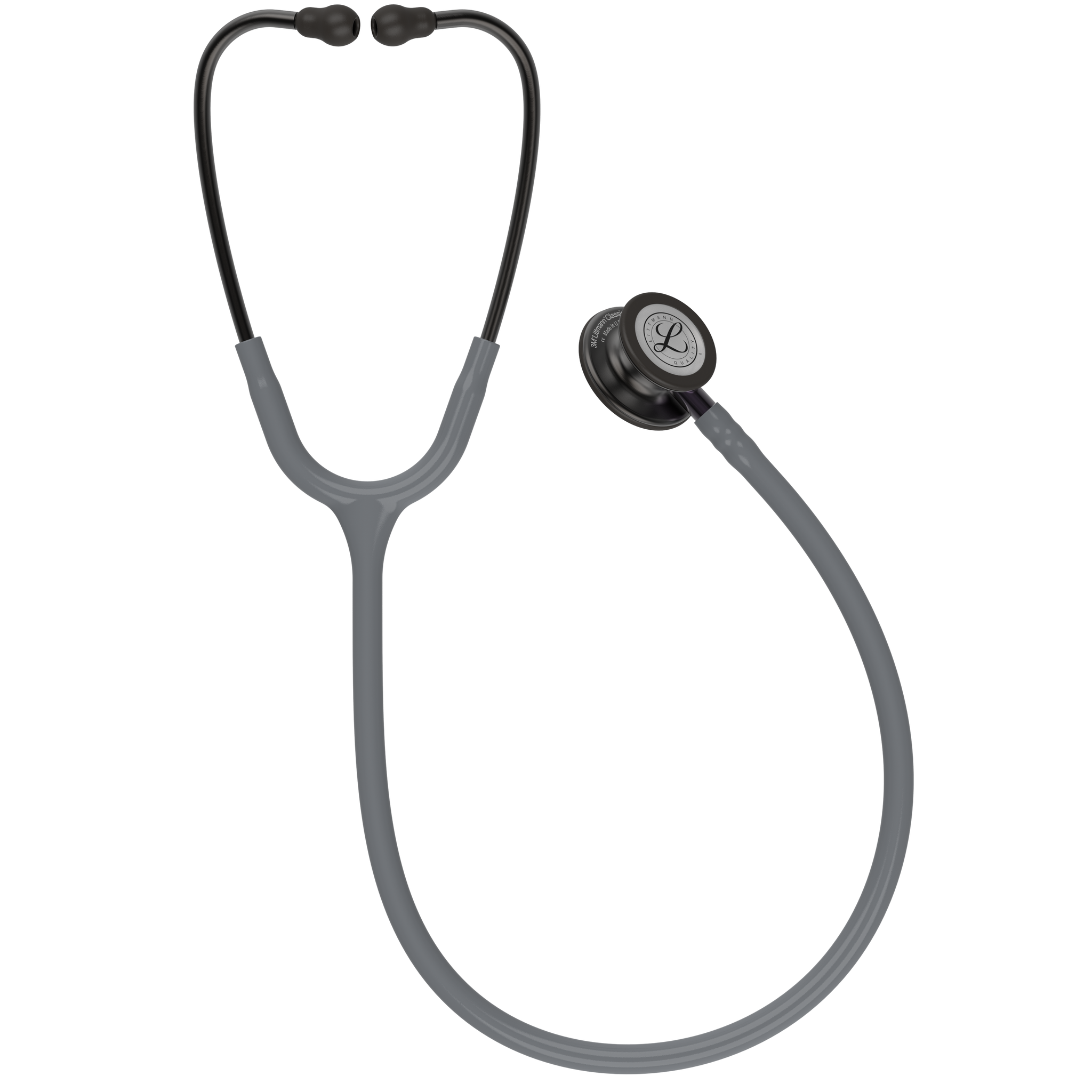 Littmann® Classic III Stethoscoop - Grijs Smoke Edition met paarse steel - 5873, foto 3 van 6