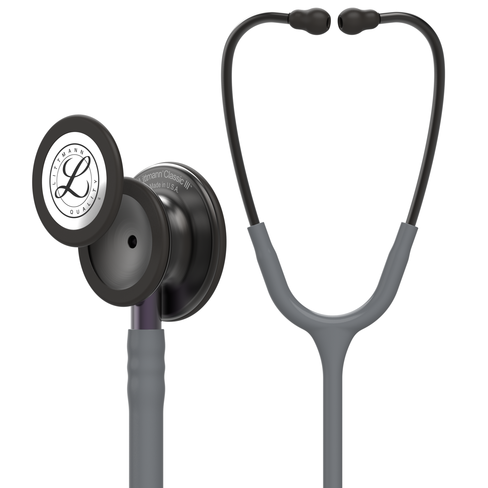 Littmann® Classic III Stethoscoop - Grijs Smoke Edition met paarse steel - 5873
