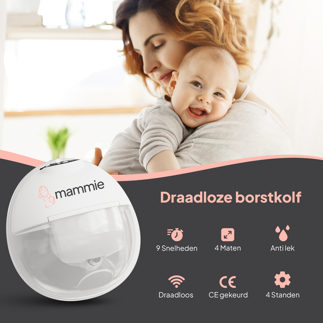 Mammie Draadloze Elektrische Borstkolf - Enkelzijdig
