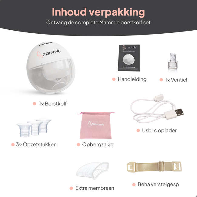 Mammie Draadloze Elektrische Borstkolf - Enkelzijdig