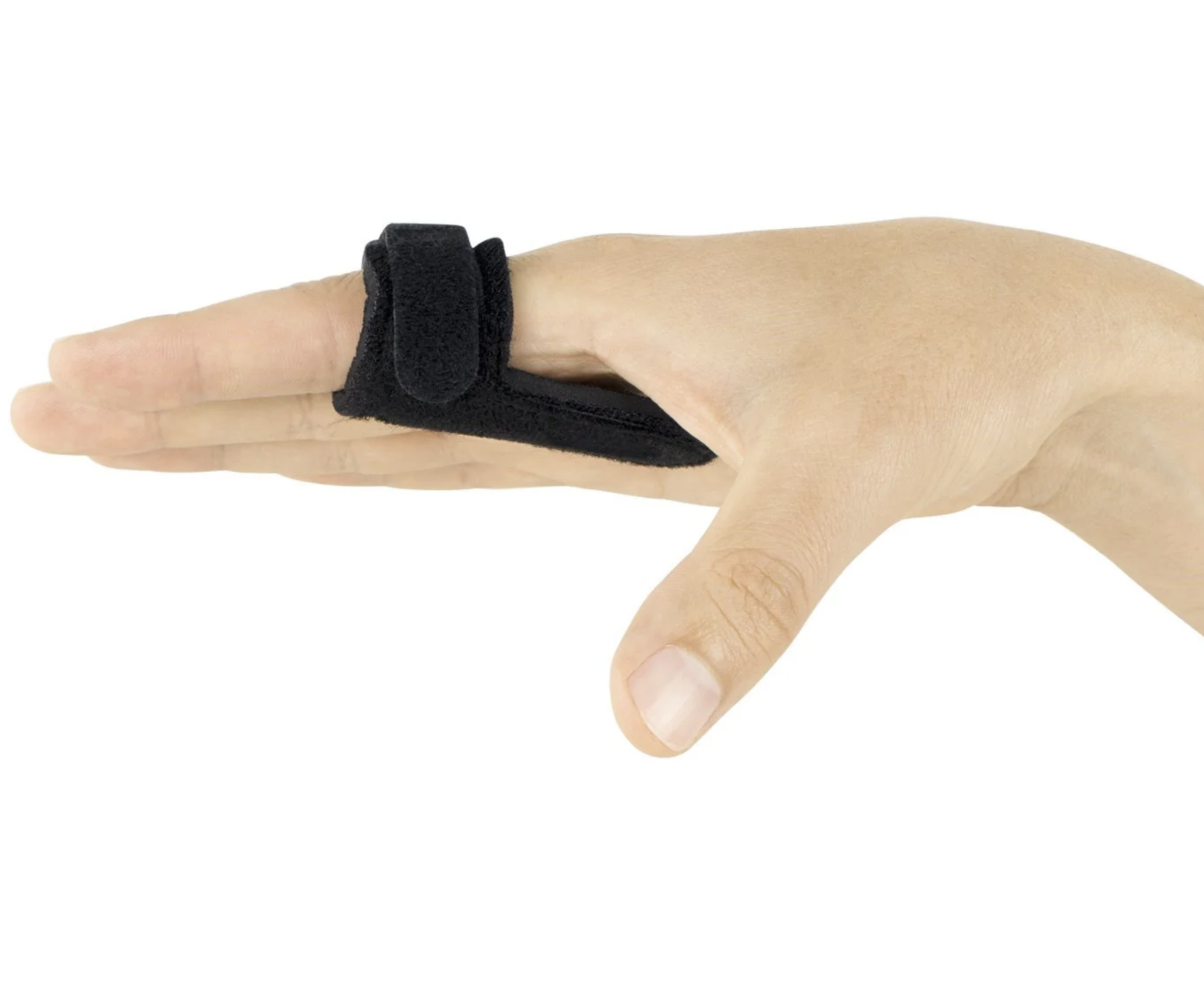 Vingerspalk Pro-T - vinger stabilisator met klittenbandsluiting - zwart, foto 2 van 3