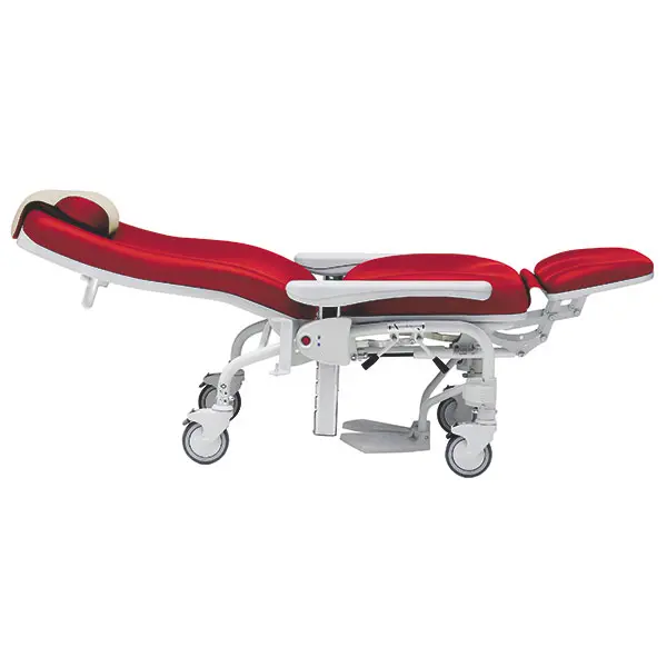 Comfort Patiëntenstoel / Transportstoel Vario – Mobiele Relaxfauteuil met Verstelbare Hoogte, Rugleuning en Armleuningen, foto 2 van 6