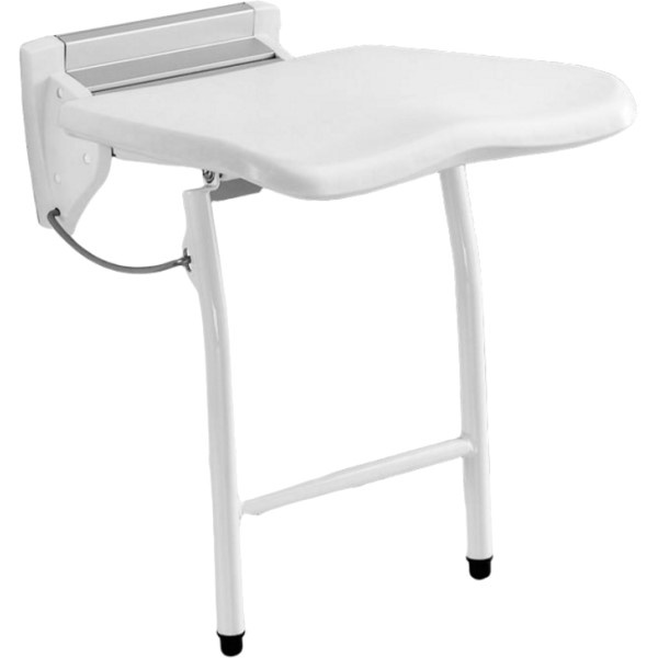 Invacare Douchezitting wandbevestiging opklapbaar met steunpoot - Model Futura 8802-60