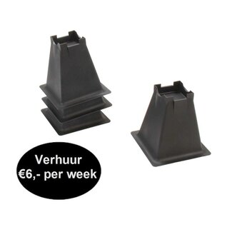 Bedverhogers huren - set van vier stuks