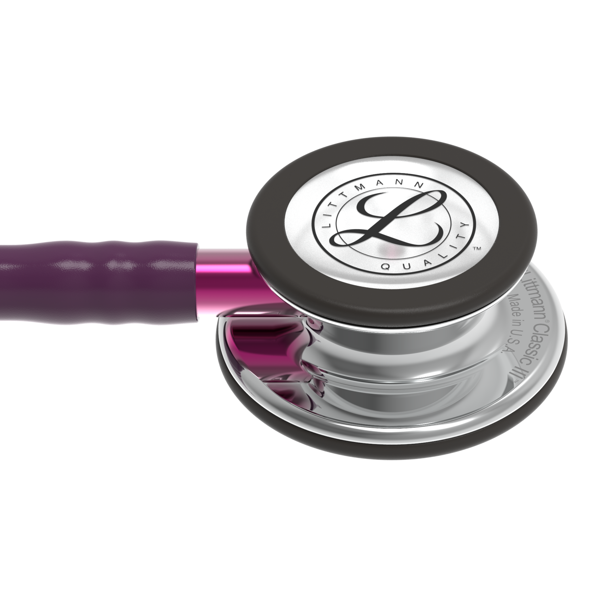 Littmann® Classic III Stethoscoop - Plum met Mirror borstuk en Smoke beugel 5960, foto 4 van 6
