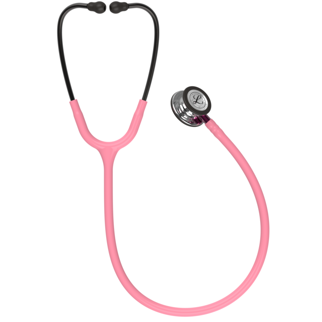 Littmann® Classic III Stethoscoop -  Parel roze met Mirror borstuk en Smoke beugel 5962
