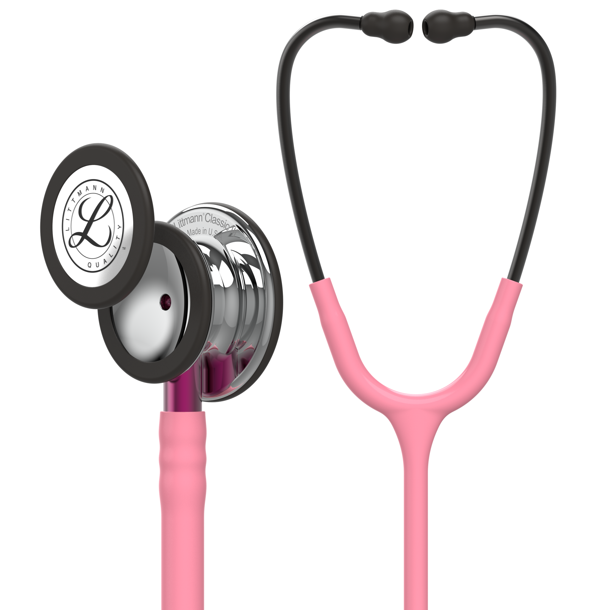 Littmann® Classic III Stethoscoop - Parel roze met Mirror borstuk en Smoke beugel 5962