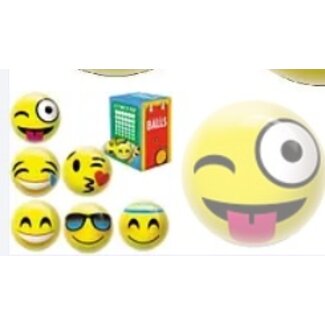Wiechen bal Smiley 6 cm PVC gecoat, per stuk