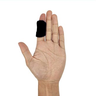 Vingerspalk Uno met klittenbandsluiting - zwart