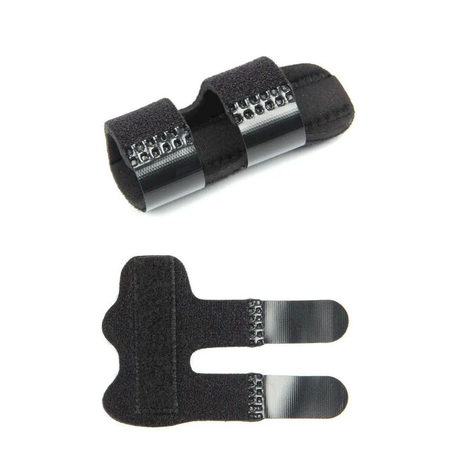 Vingerspalk DuoWrap met klittenbandsluiting - zwart