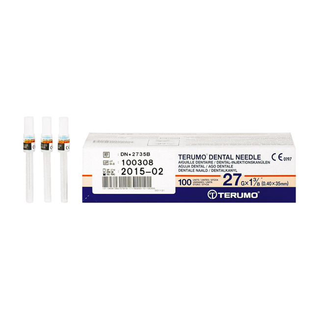 Terumo Dental naalden Long 27G 0,4x35mm