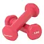 Vinyl Dumbbells  - 0,5 Kg. Gewichten - Roze - Set 2 stuks