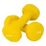 Vinyl Dumbbells  -  1,5 Kg. Gewichten - Geel - Set 2 stuks