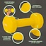 Vinyl Dumbbells  -  1,5 Kg. Gewichten - Geel - Set 2 stuks