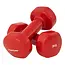 Vinyl Dumbbells  -  3 Kg. Gewichten - Rood - Set 2 stuks