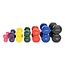 Vinyl Dumbbells  -  4 Kg. Gewichten - Blauw- Set 2 stuks
