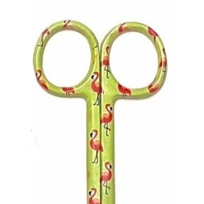 Satillo Verpleegkundige Scharenset Fashionable Flamingo – Verbandschaar, Chirurgische Schaar & Kocher (met Naam)