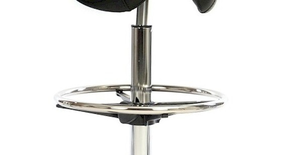 Zadelkruk PU zwart - ergonomisch zadel/ verstelbare gasveer, foto 2 van 2