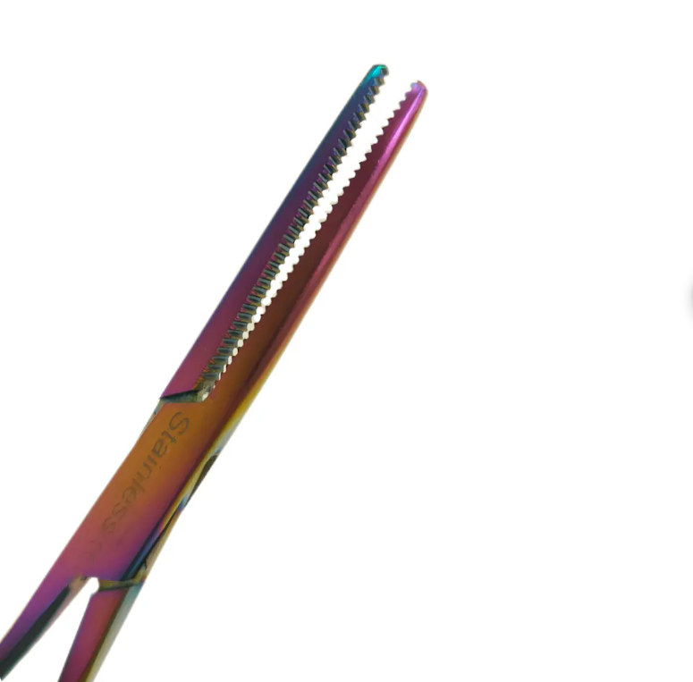 Satillo Verpleegkundige Scharenset Metallic Rainbow – Verbandschaar, Chirurgische Schaar & Kocher (met Naam), foto 5 van 6