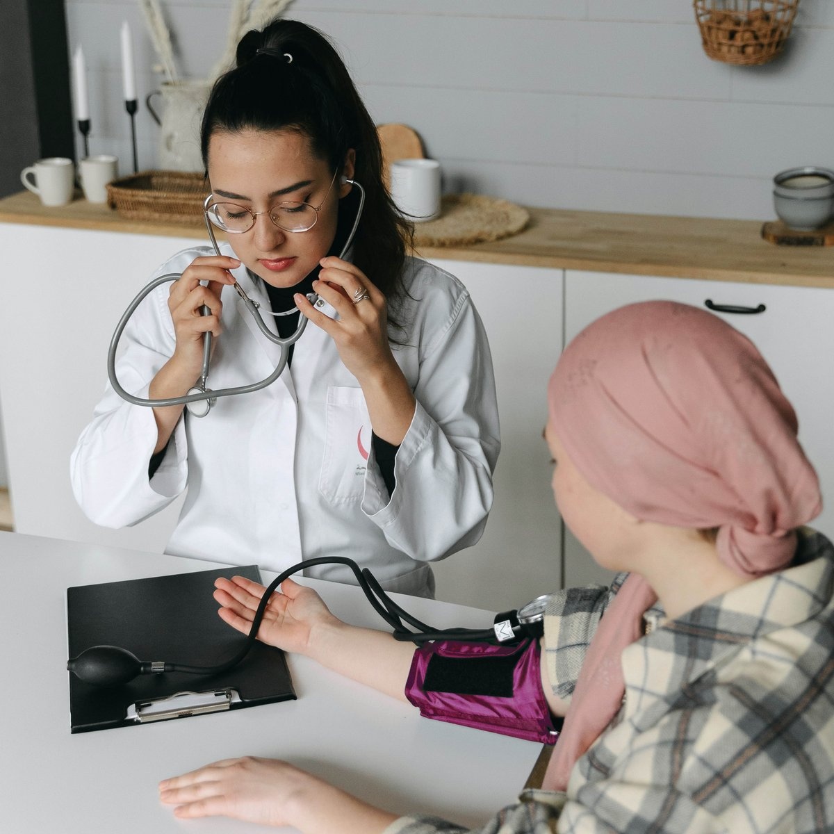 Handmatige Bloeddrukmeter met stethoscoop voor Verpleegkundige - Zwart - Nurse, foto 3 van 3