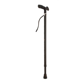 Luxe aluminium wandelstok met ergonomische Soft-Grip handgreep
