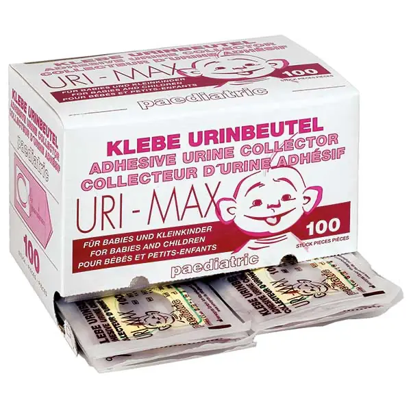 Uri-Max Bulk verpakking - 100 stuks - Urine opvangzak voor baby's/ kleine kinderen Steriel