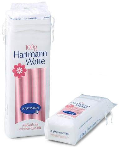 Hartmann Verbandwatten Katoen zigzag - 100 gram