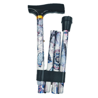 Opvouwbare wandelstok - Nautische print Opvouwbare wandelstok - Nautische print