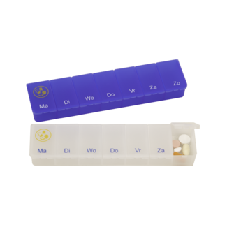 Pillendoos 1 week - transparant - medicijndoosje 7 vakjes