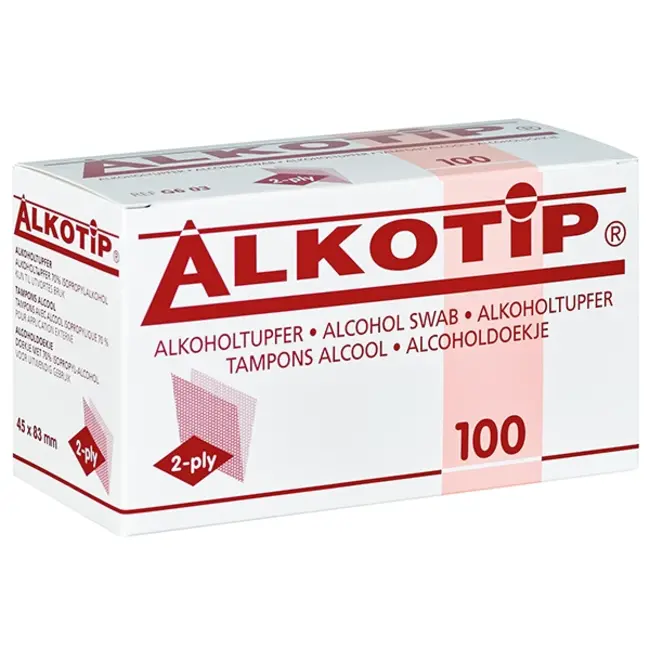 Alkotip Alcoholdoekjes Large - 45x83mm - 100stuk