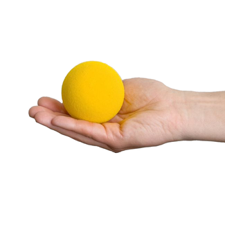 Oefenbal geel - hand trainer - foam