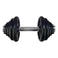 Tunturi Dumbbellset totaal 15kg - Gietijzer - Halterset met schroefsluiting 1 Halterstang