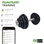 Tunturi Dumbbellset totaal 15kg - Gietijzer - Halterset met schroefsluiting 1 Halterstang