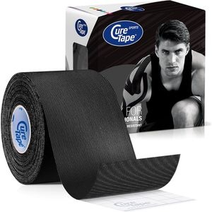 Curetape Sports kinesiotape 5 m x 5 cm - Zwart