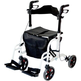 Aidapt Twee-in-één  Lichtgewicht Rollator en Rolstoel