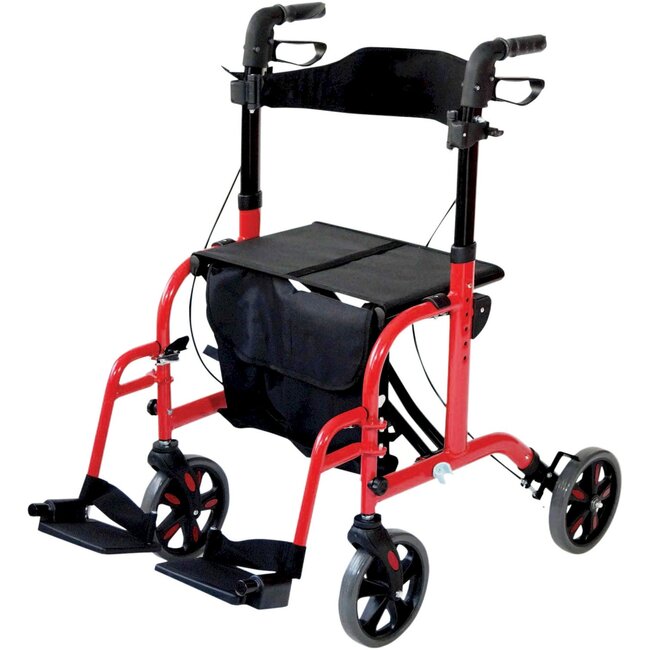 Aidapt Twee-in-één  Lichtgewicht Rollator en Rolstoel