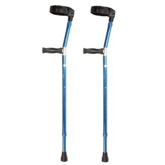 Elleboogkruk met standaard handgreep - Blauw - per paar