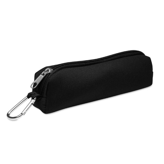 Zwarte etui - klein met karabijnhaak - voor Otoscoop/ophtalmoscoop