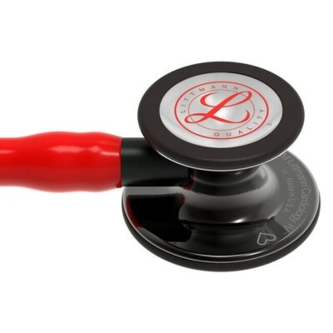Littmann®  Cardiology IV™ Limited Edition Dual Stethoscoop - Hoogglans Smoke borststuk - Rood - 6182