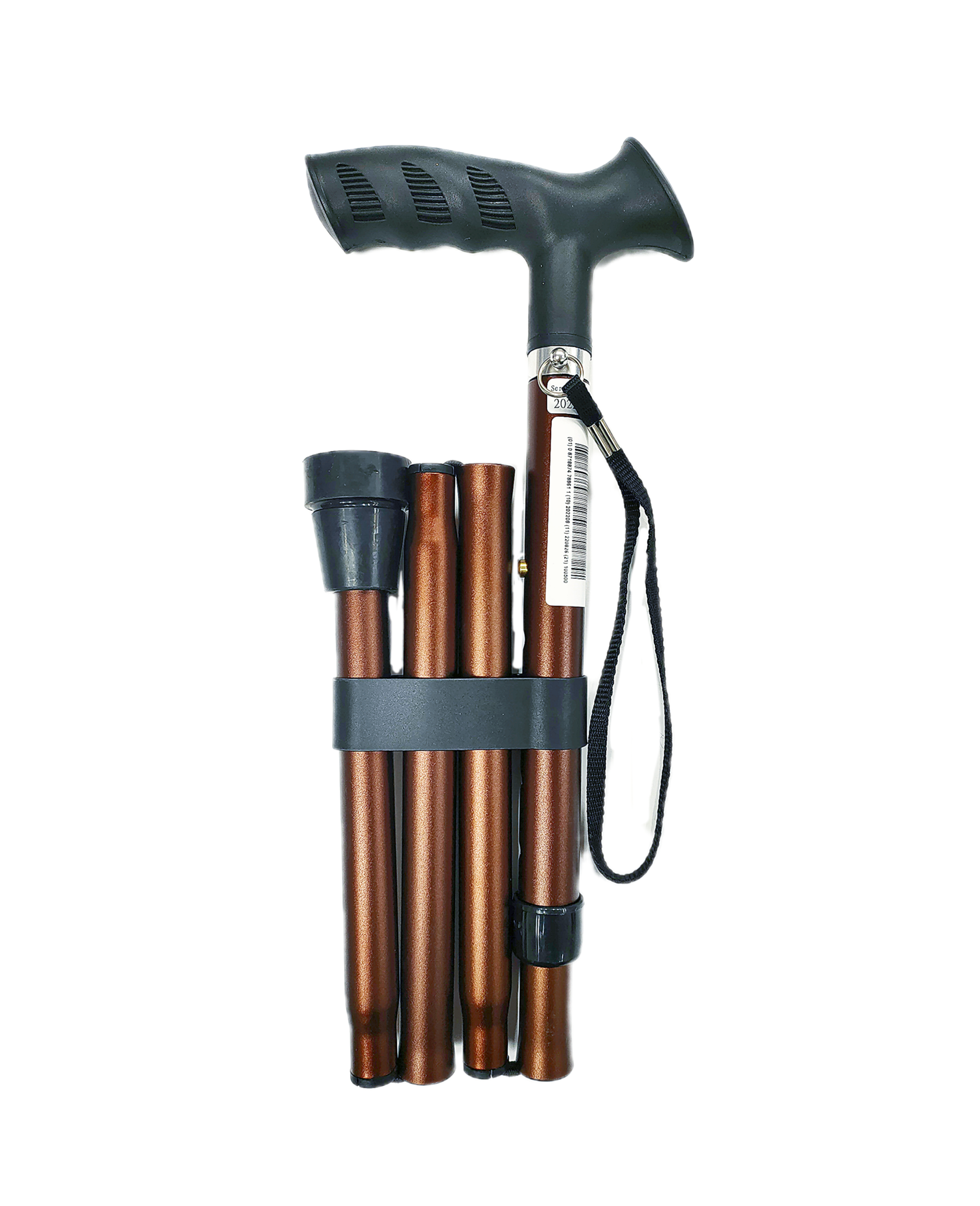 Luxe opvouwbare wandelstok met ergonomische Soft-Grip handgreep, foto 5 van 6