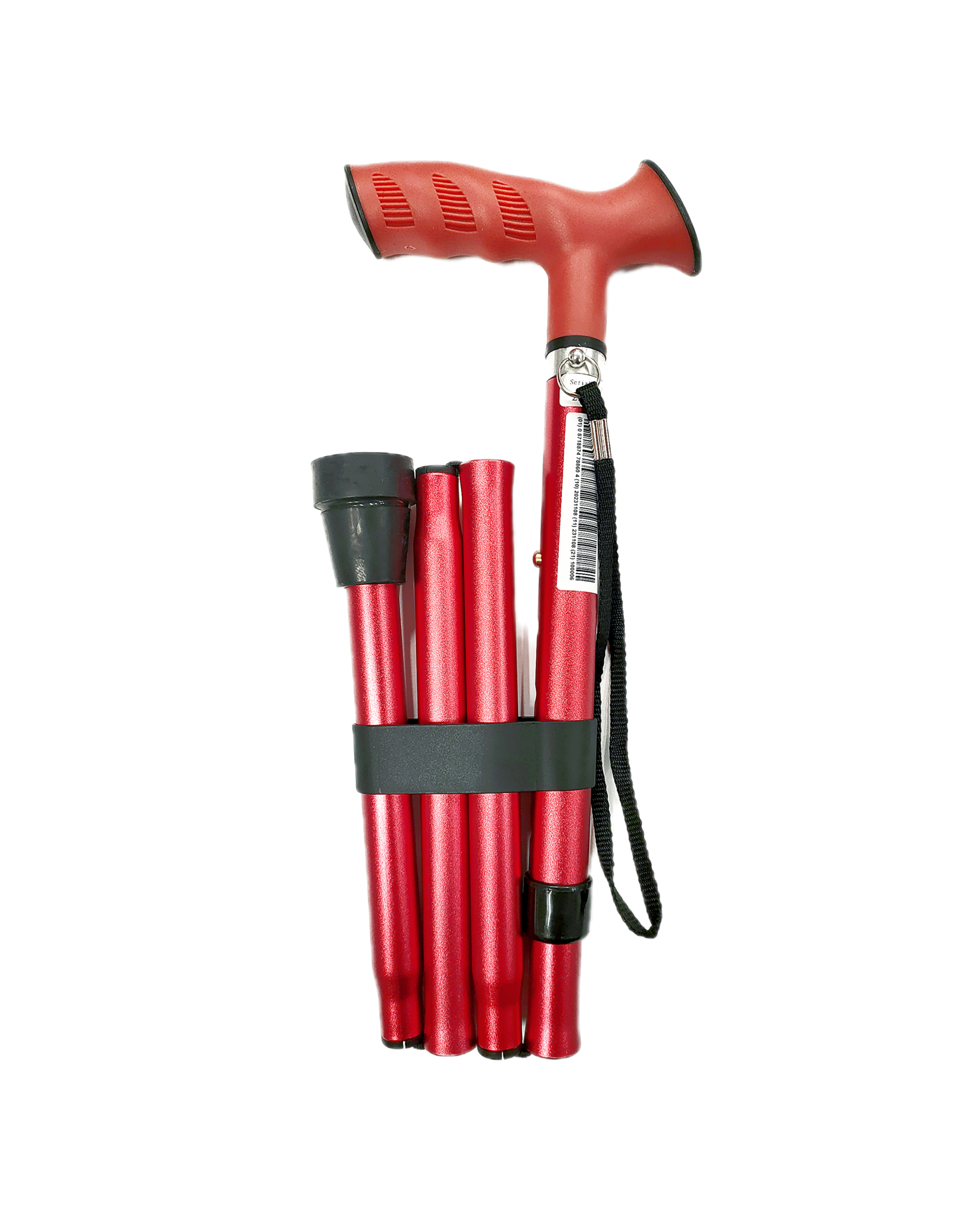 Luxe opvouwbare wandelstok met ergonomische Soft-Grip handgreep, foto 4 van 6