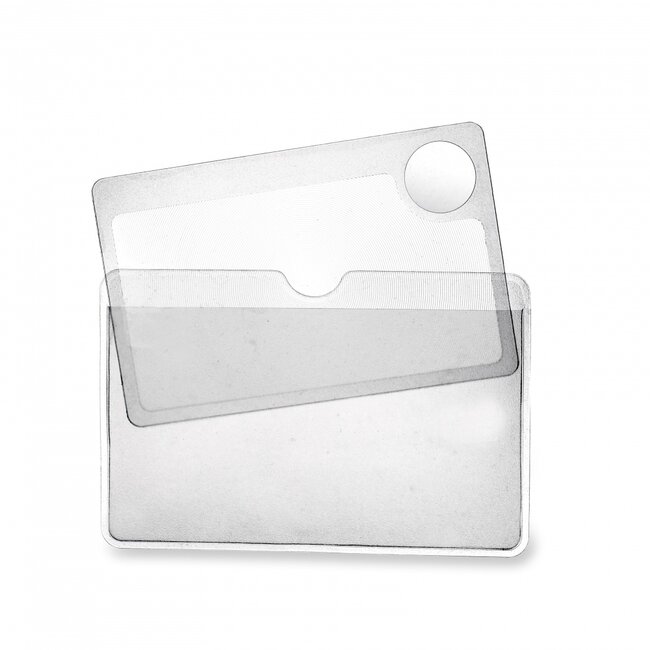 Handig Vergrootglas in Visitekaartformaat - 8,5 x 5 cm, Met Bifocale Vergroting